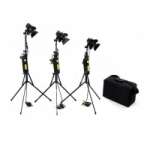 CVP Dedolight Lighting Kit 3B-24 - includes 3 x Dedolight 150W / 24v Dedolights + stands + dimmers + case CVP Dedolight Lighting Kit 3B-24 - includes 3 x Dedolight 150W / 24v Dedolights + stands + dimmers + case